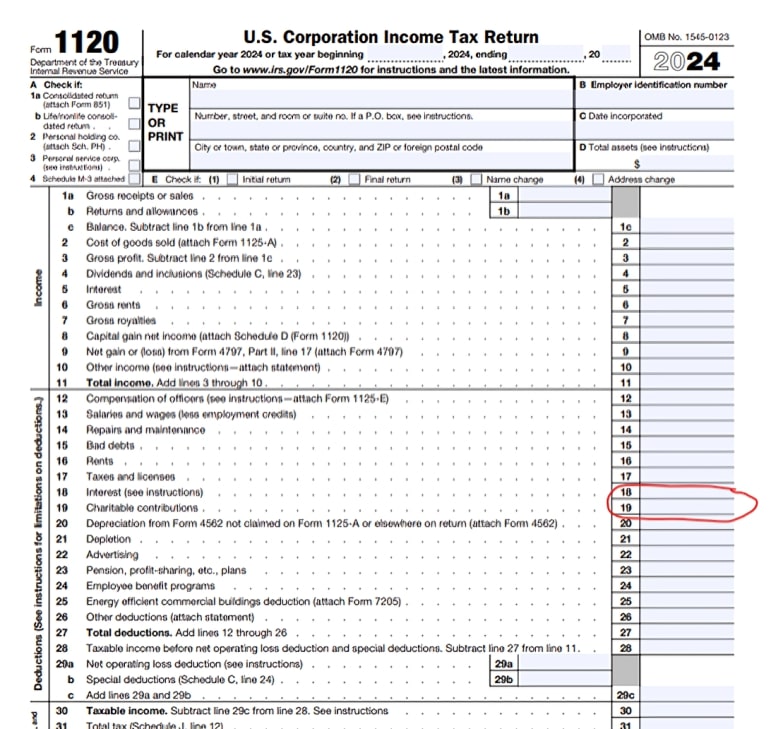 Tax-Benefit Modeling for Donated Materials